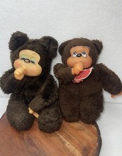 2 VTG Russ Berrie Gonga Thumba Plush Gorilla Bear Thumb Sucking Stuffed Animal