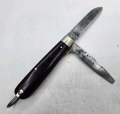 Vintage Schrade Walden 205 Knife 2 Blade Electrician ITE Circuit Breaker Company - Picture 6 of 13