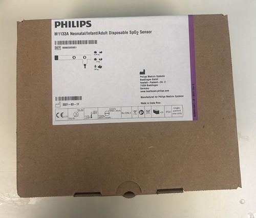 New Box of 20 PHILIPS M1133A Neonatal/Infant/Adult Disposable Sp02 Sensors - Picture 2 of 2