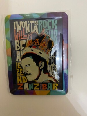 ZANZIBAR: Fridge Magnet - Freddie Mercury - Souvenir - Song by Queen Artist