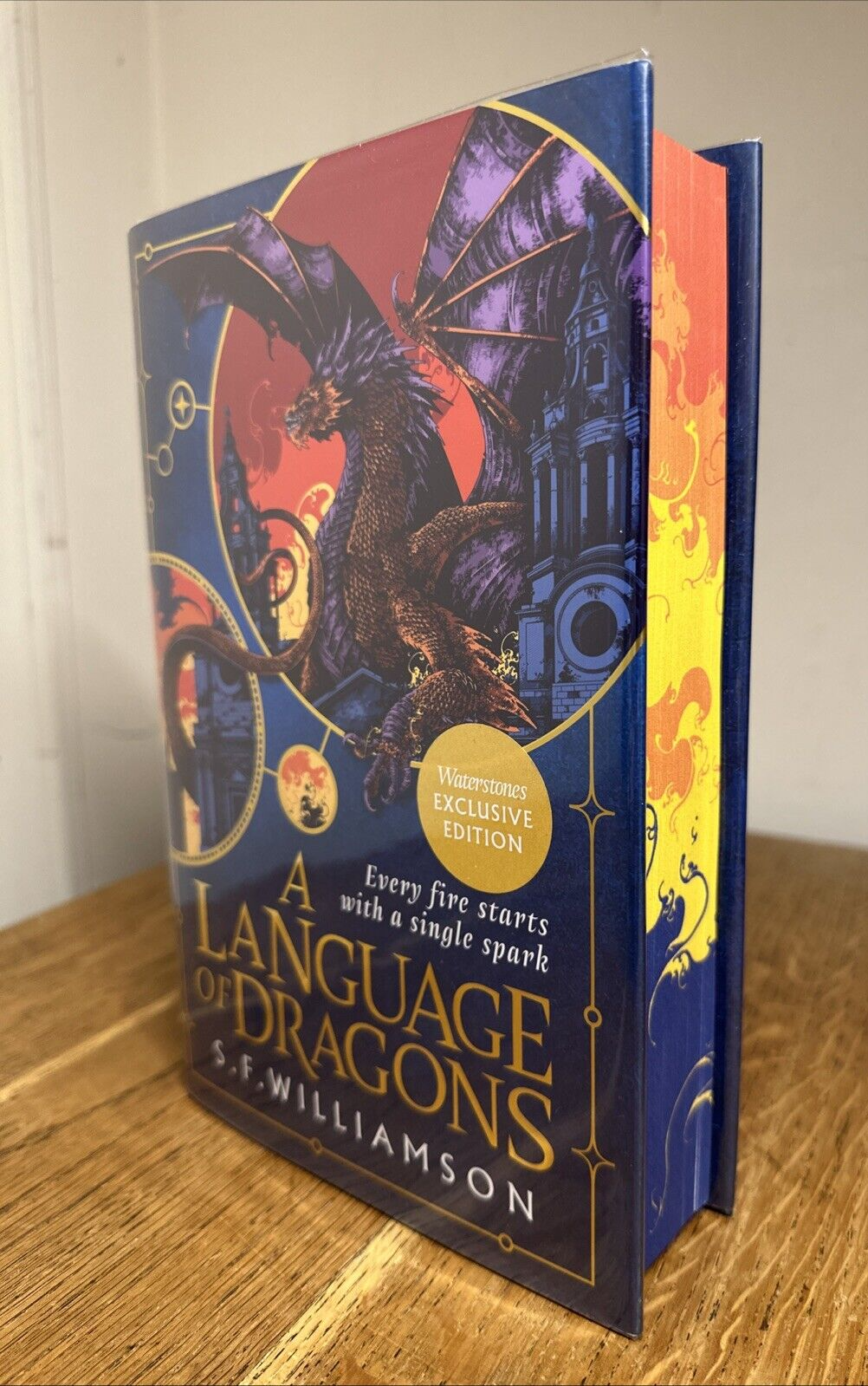 A Language of Dragons by S. F. Williamson SIGNED LINED PUB DATED UK 1/1 HB Spray