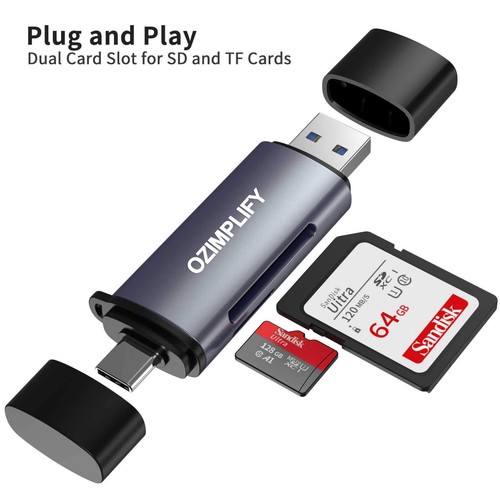 Type-C USB-C USB 3.0 Memory Card Reader Micro SD/SD OTG For PC Macbook Tablet AU - Picture 6 of 7