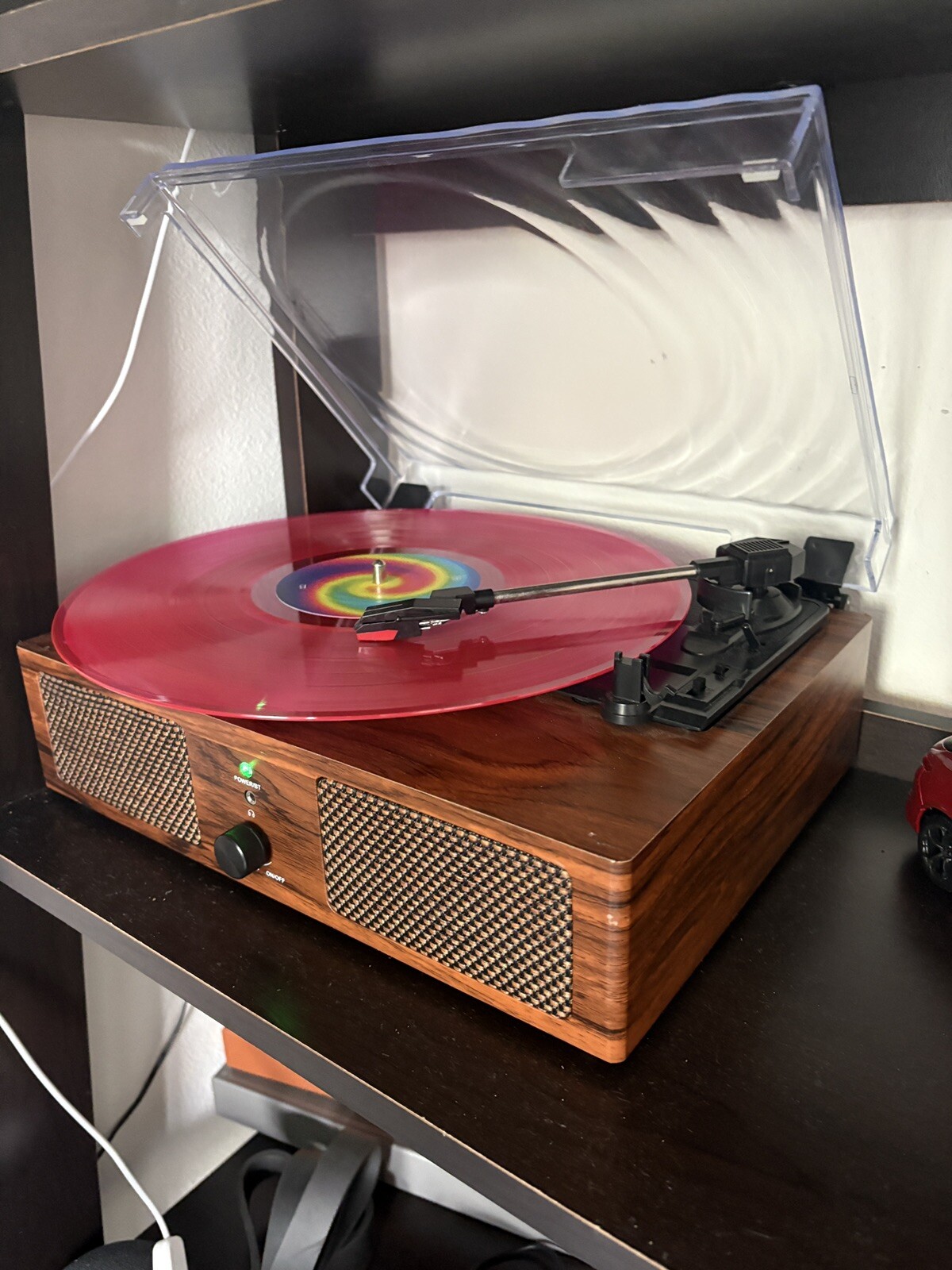 3-Speed Vintage Bluetooth Vinyl Record Player - Brown