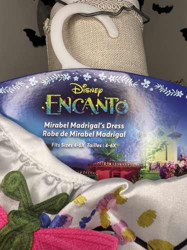 Disney Encanto Mirabel Dress Costume Dress up Fits Sizes 4-6 x NWT Jakks - Picture 5 of 9