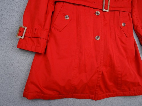 Pendleton Womens Jacket Size Medium Red Critically Seam Sealed Trench Coat - Picture 5 of 20