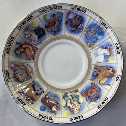 VINTAGE QUEENS FEINE KNOCHEN PORZELLANTASCHE NUR - ZODIACS (SELTEN)