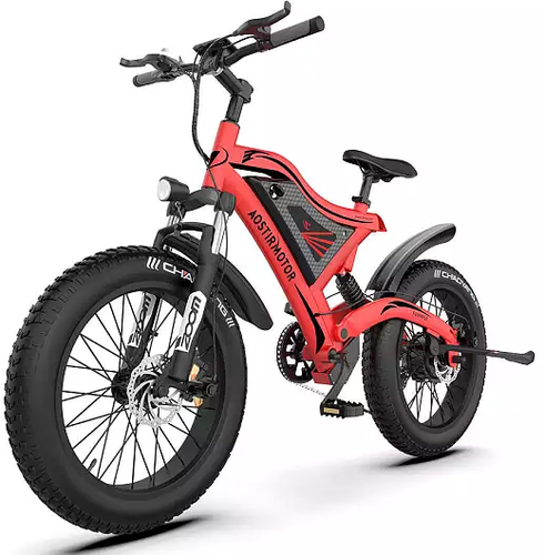 BICICLETTA ELETTRICA 500W 48V FAT BIKE AOSTIRMOTOR S18 MINI BICI MOUNTAIN E- BIKE | eBay