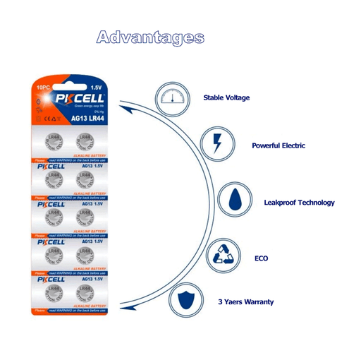 LR44 Button Cell 1.5V Alkaline Batteries AG13 A76 Watch Toy Calculator 10-50pc - Picture 4 of 24