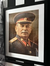 Stalin Сталин портрет Picture Portrait Military USSR советская сср Картина Россия
