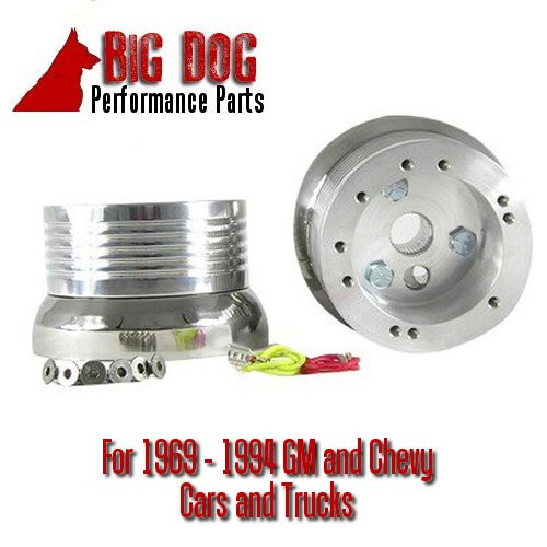 5 & 6 Hole Billet Steering Wheel Adapter for 1969 to 1994 Chevy Cars and Trucks - Foto 1 di 22