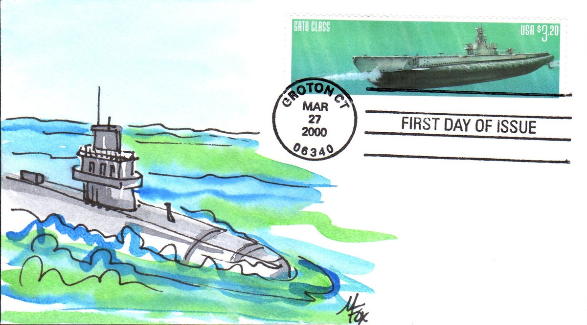 3377 Gato Class Submarine Fox FDC (05620003377001) | eBay