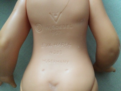 Eva Harta W. Goebel 4303 West Germany 1957 11,5" Vinyl Puppe - Bild 2 von 12
