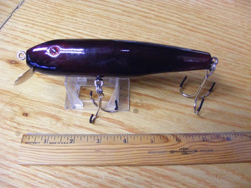 Beautiful Vintage GTS Custom Made High Quality Musky Killer Minnow Lure NIP - Picture 3 of 5