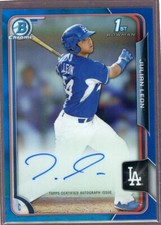 2015 Bowman Chrome Julian Leon 1st BLUE Auto #BCAP-JUL /150 - Dodgers
