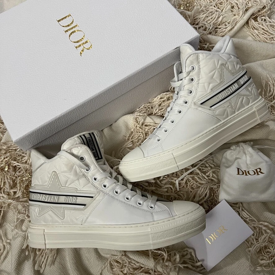 ekstra krøllet noget $1150 NEW DIOR Walk&#039;n&#039;dior Star Leather High-Top Sneaker  Women&#039;s EU 38 | eBay