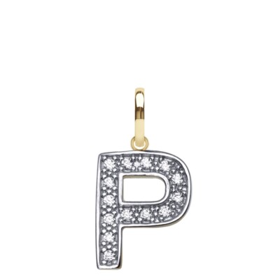 9KT GOLD INITIALEN P ANHÄNGER BELIEBIGER NAME BUCHSTABE INITIALE TOLLES GESCHENK FÜR SIE FÜR IHN
