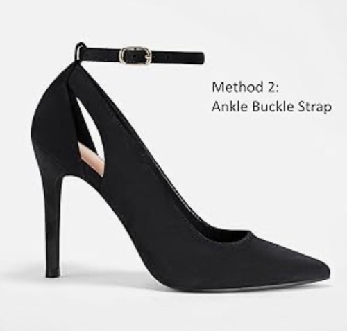Fashare Black High Heels Bow Tie Back Sexy Stiletto Ankle Strap Women's Size 7.5 - Picture 17 of 20