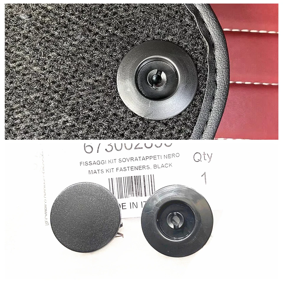 Clip de abrazadera de fijación de alfombra de alfombrilla OE para Maserati Quattroporte (M156) 2014-2022 Foto 2 de 4