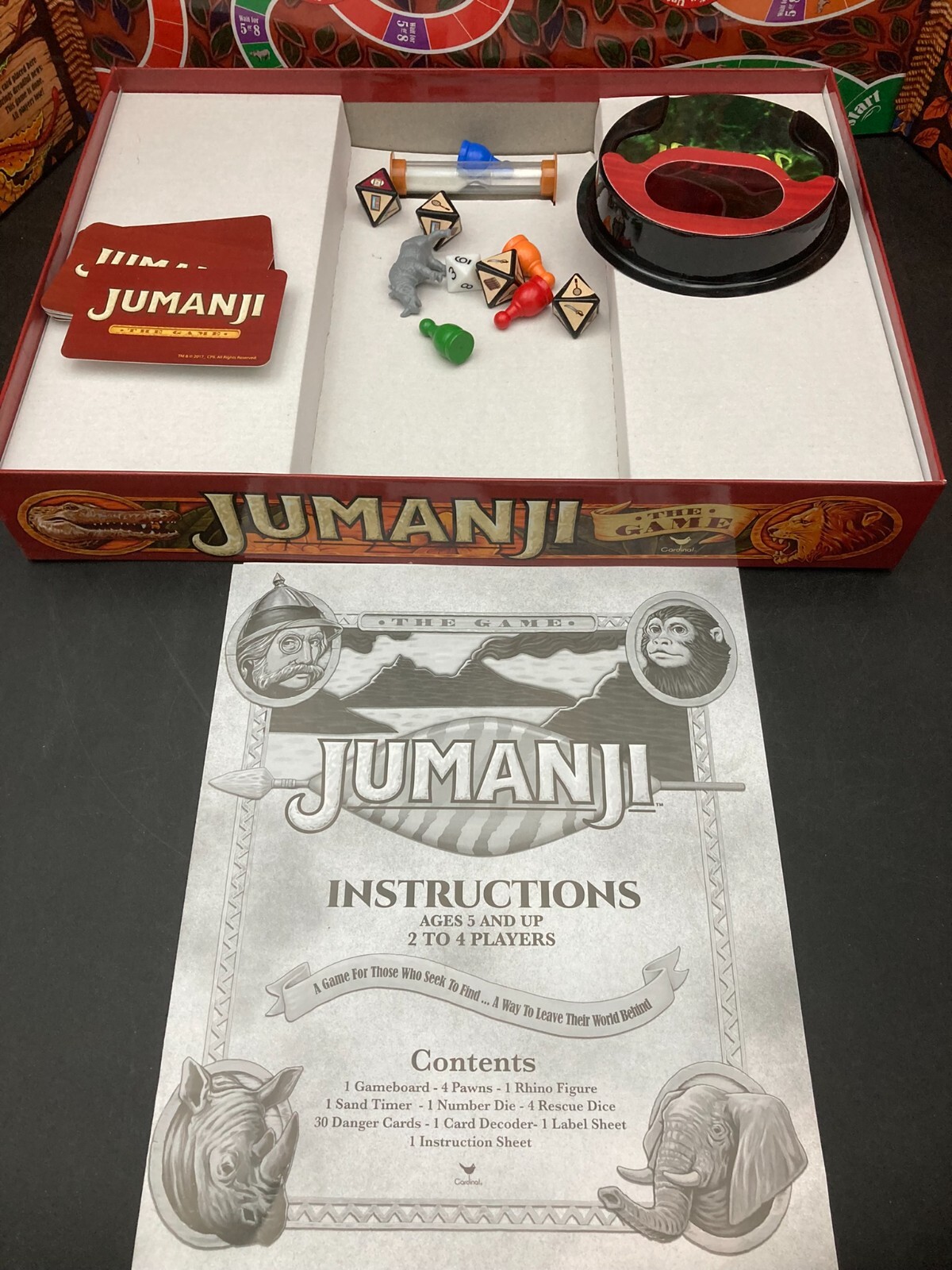 Jumanji The Game from Cardinal Games (2017) Gently Used & Complete eBay