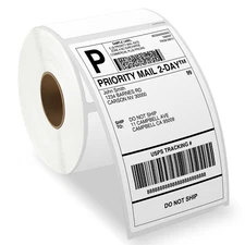 30256 White Large Adhesive Shipping Labels 2-5/16" x 4" Compatible with DYMO 450