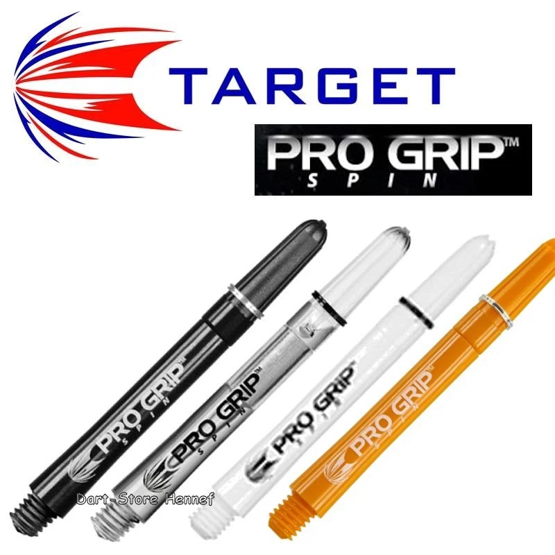 6 Shafts Target PRO GRIP SPIN Dart - Länge und Farbe wählbar