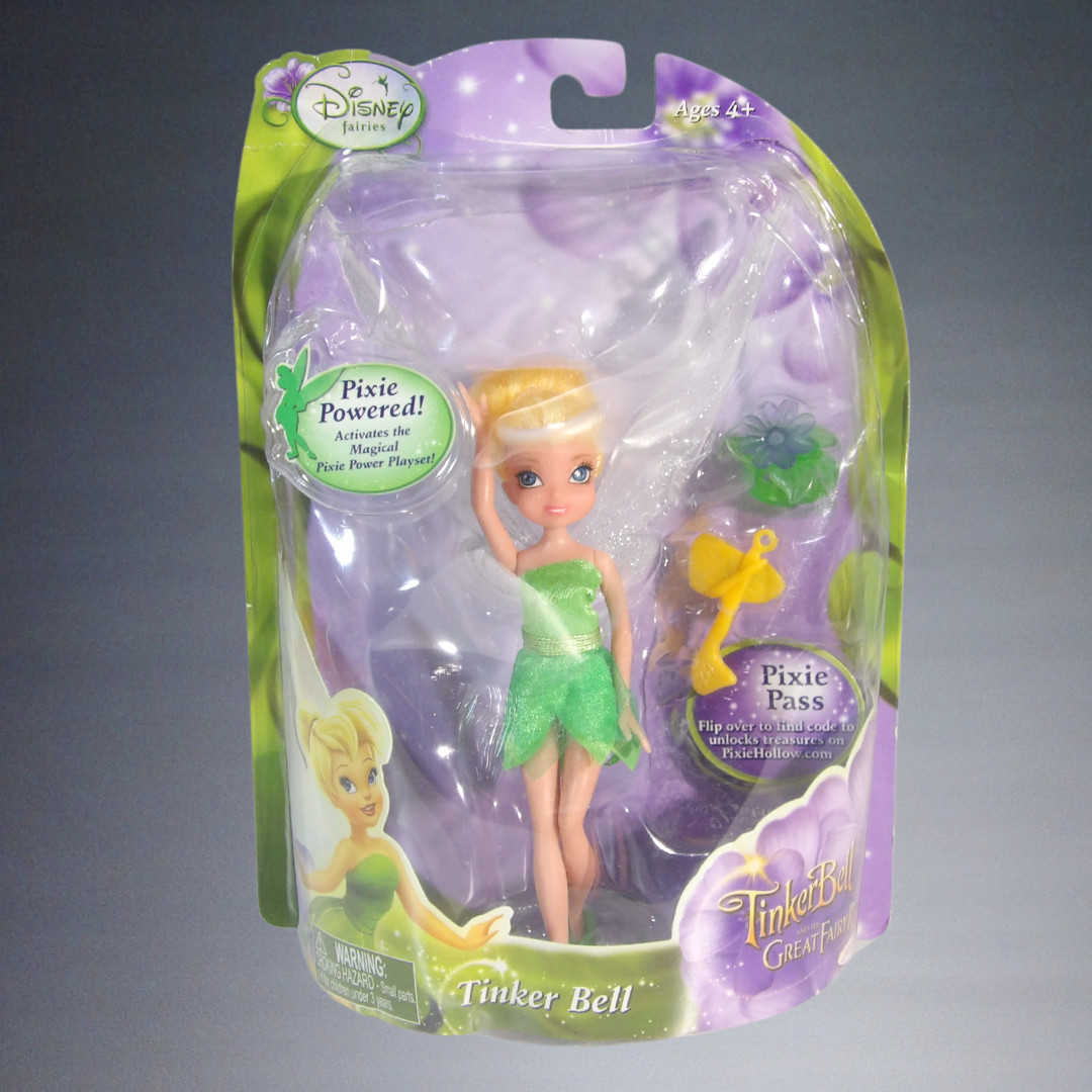 2010 Vintage Jakks Pacific Tinker Bell Great Fairy Rescue Pixie Powered Doll