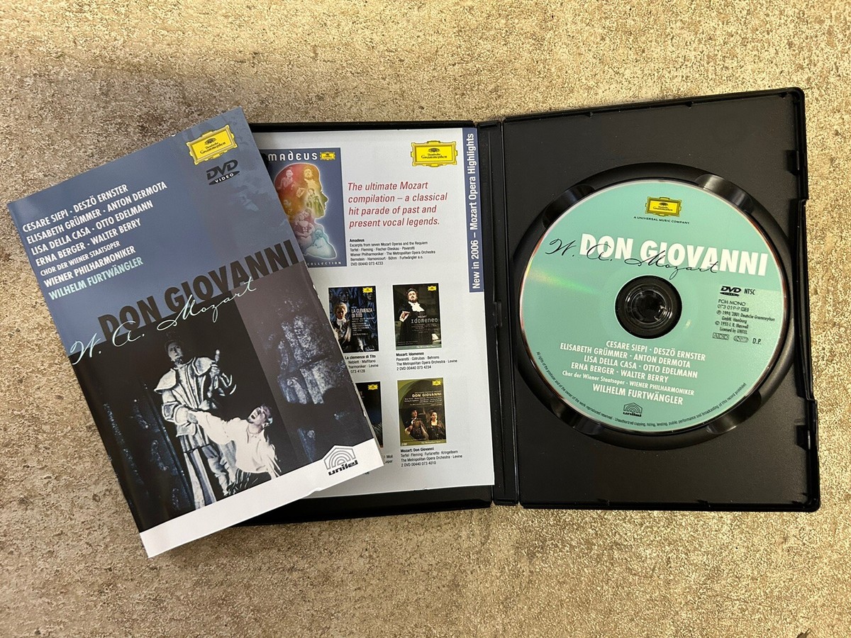 MOZART / DON GIOVANNI / FURTWANGLER DVD DEUTSCHE GRAMMOPHON