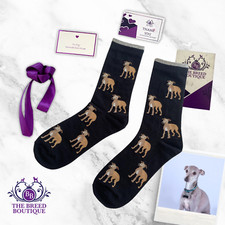 ITALIAN GREYHOUND SOCKS FUN UNISEX ONE SIZE FIT UK 5-11 EU 38-46 US 7.5-12