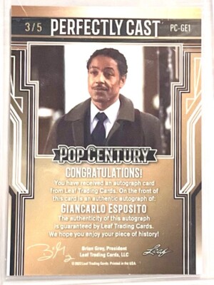 PACK FRESH 2023 Leaf Pop Century Giancarlo Esposito Autograph