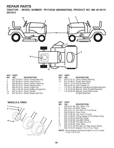 Tractor Service Parts Manual Fits PRO PP175G42 Lawn Tractor - 2015 - Picture 3 of 15