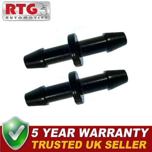 2x 5mm Universal Straight Inline Windscreen Water Washer Pipe