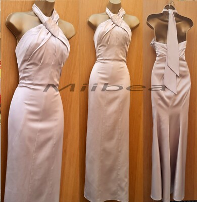 karen millen champagne satin dress