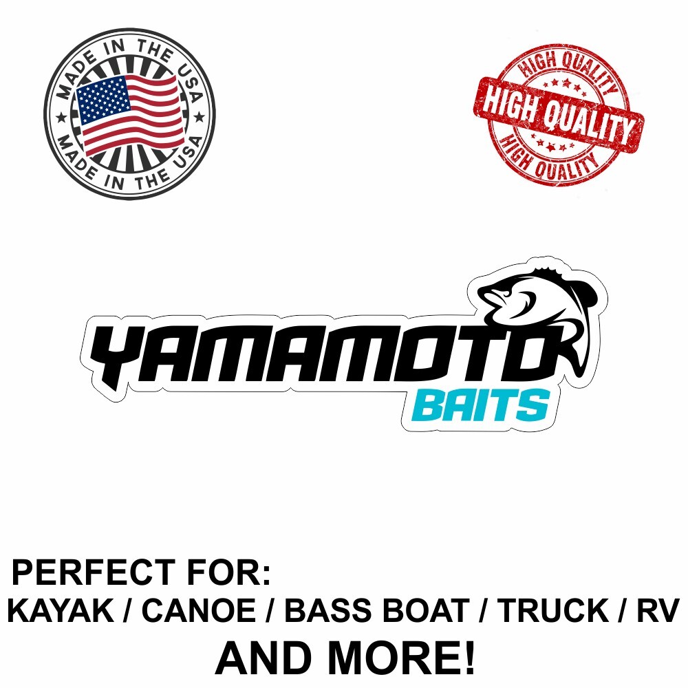 NEW Yamamoto Baits Decal Sticker For Kayak Canoe Truck Bass Boat RV and More!
