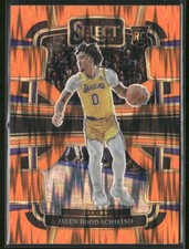 2023-24 Panini Select #99 Jalen Hood-Schifino Orange Flash Prizm Concourse