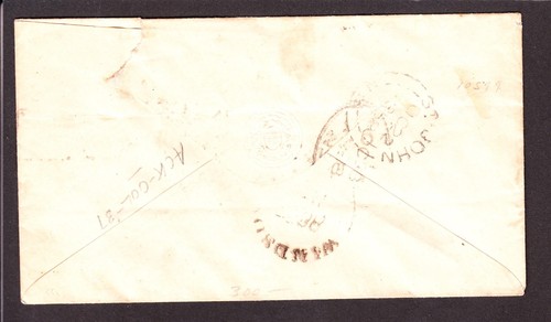 US 33 10c Washington on Cover from Boston, MA to Liverpool w/PAID Cancel - Picture 2 of 2