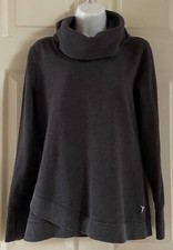 Old Navy Women's Gray LS Cowl Neck Pullover Sweatshirt w/Thumb Holes - Size XS