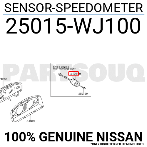 わん X AUTOHAUX Transmission Speed Sensor 25010-74P01 2pins ABS