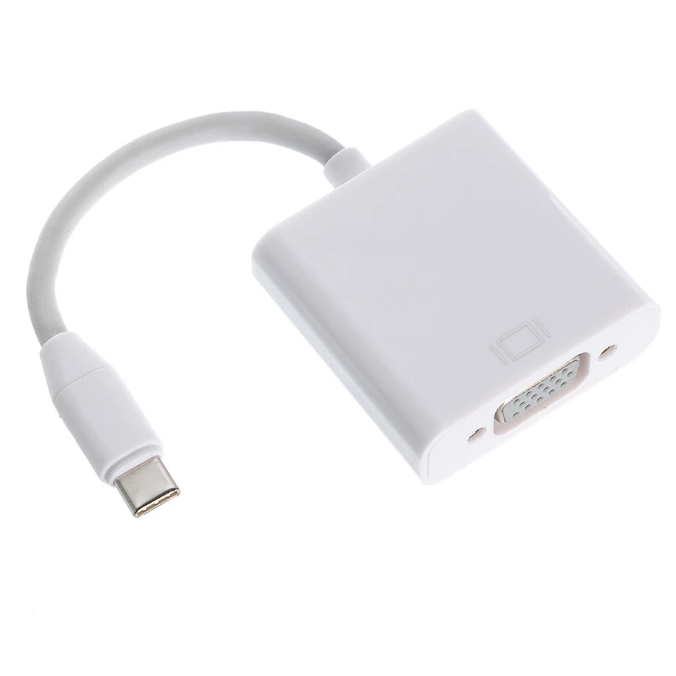 USB 3.1 Type-C to VGA Video+Audio PC Monitor Projector Adapter Converter Cable - Image 4 of 4