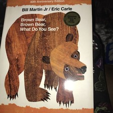 ERIC CARLE Signed Brown Bear, Brown Bear, What Do You See? 40th Anniversary