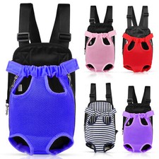 Adjustable Mesh Pet Puppy Dog Cat Carrier Backpack Head Legs Out Front Net Bag
