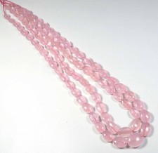 Natural Pink Morganite Oval Smooth Gemstone Beads 17"Strand 8.5-15mm GV-3070