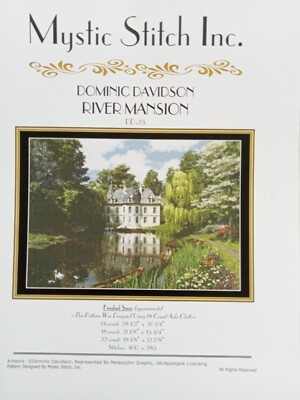 River Mansion - Mystic Stitch - Kreuzstich - Stichzahl 400 x 285.