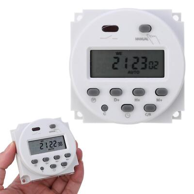 Digital Zeitschaltuhr programmierbar Timer LCD 12V 16A Zeit Relais NEUE-