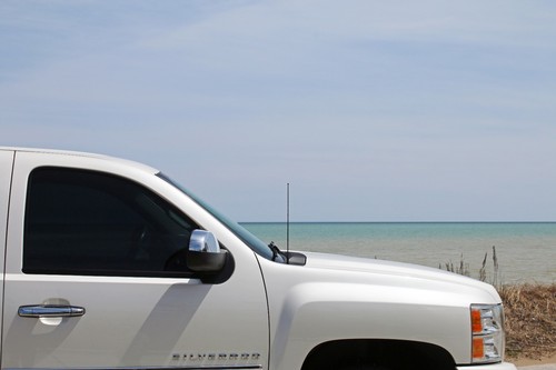 Mástil de antena de acero inoxidable con resorte negro de 15" compatible con: GMC Sierra 2500 2020-2026 - Imagen 5 de 12