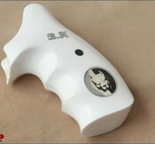 KSD Brand SW N Frame Round Butt Compatible White Acrylic Grips