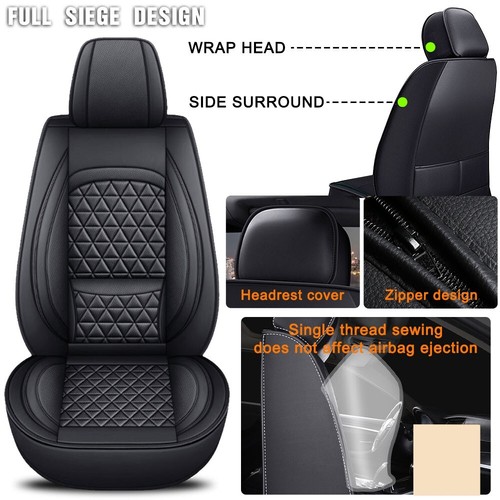 For Chevrolet Auto Car Seat Cover Full Set Leather 5-Seat Front Rear Protector. - Picture 123 of 129