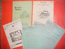 1956 Mercury Custom Monterey Montclair Bendix Radio Service Manual R6bm R6pm