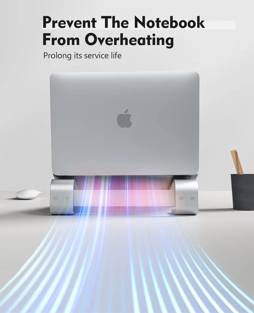 Laptop Stand for DeskAluminum Computer Stand for CoolingSturdy Stable Ergonom...