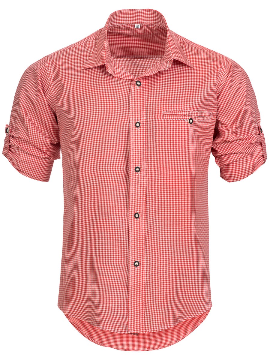 Oktoberfest Hemd Herren - Kariertes Trachtenhemd In Übergrößen