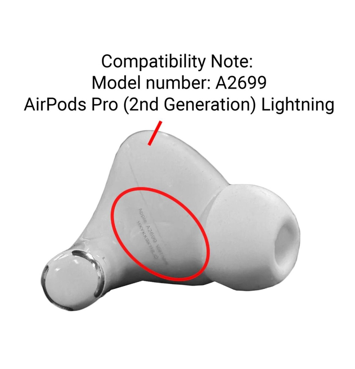 未使用品　Apple AirPods Pro2 左耳 A2699 Apple AirPods Pro 2 左イヤホンのみ USED品 エアーポッズ プロ